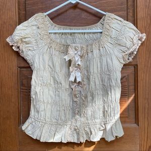 Bodyline EGL gothic Lolita shirred blouse